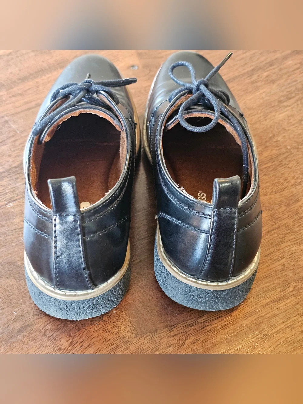 Deer Stags Zander Boys Black Dress Shoes Size 4M